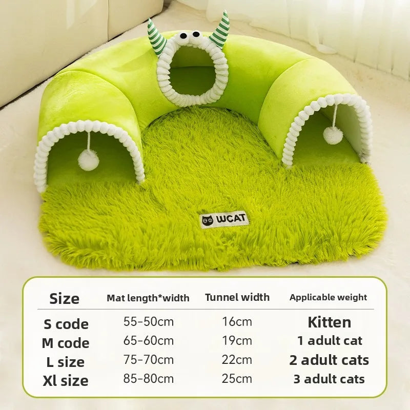 cat tunnel bed