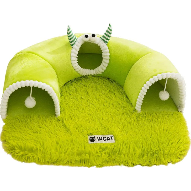 cat tunnel bed