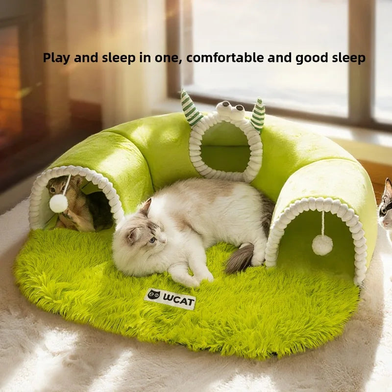 cat tunnel bed