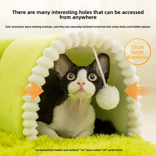 cat tunnel bed